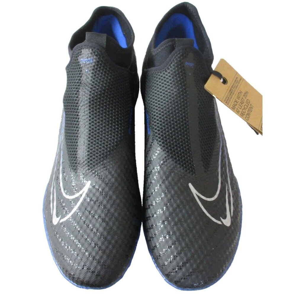 Nike Men's Phantom GX Academy DF TF Soccer shoes Black Royal Blue Size 13 - Picture 3 of 5